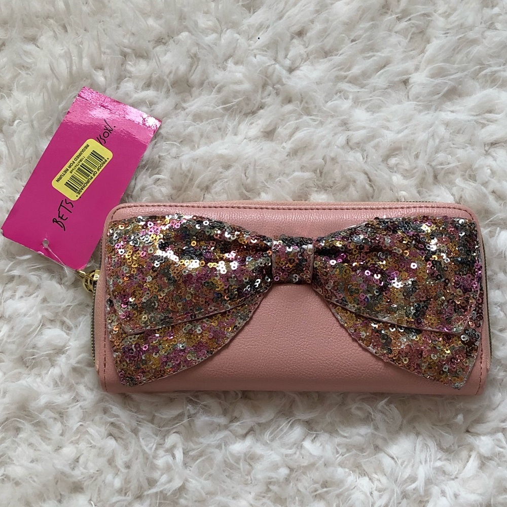 BJ Sequin Bow Wallet